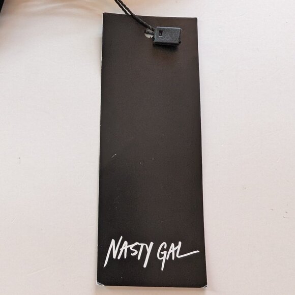 NASTY GAL Slinky Bralet Sz 6 RING detail MADE IN MOROCCO SUMMER NIGHT OUT * NWT - Picture 4 of 9